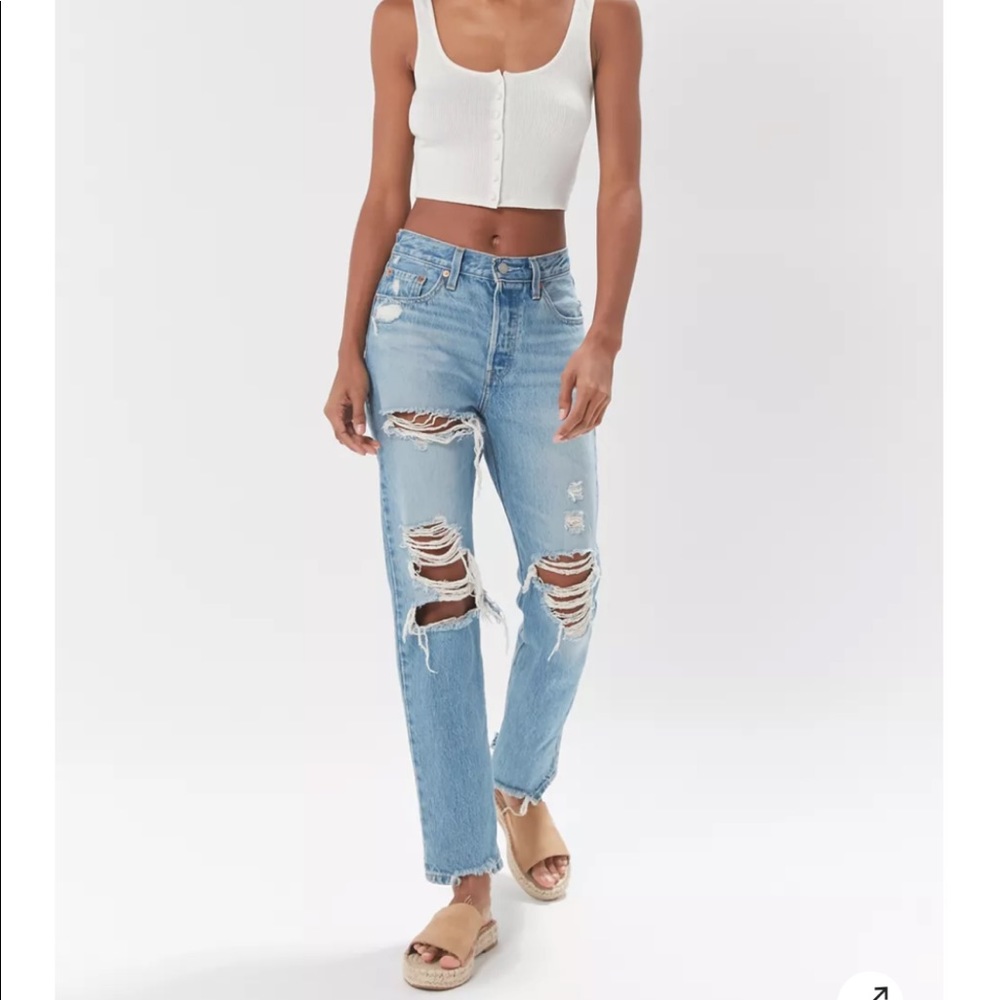 Women Levis 501 Original Jeans